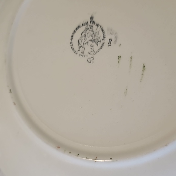 Blue Ridge Southern Potteries Hand painted flower plate - Picture 7 of 7